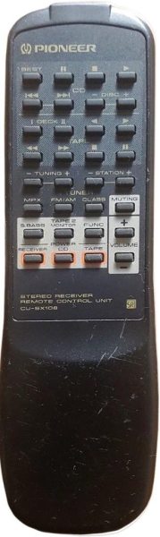 Replacement remote control for Pioneer CU-SX108