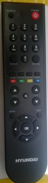 Replacement remote control for Hyundai H-LED19V8 4B1