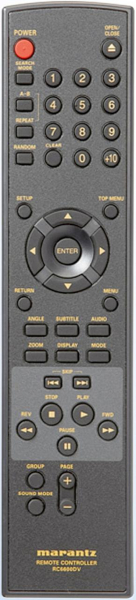 Replacement remote for Marantz ZK38BW0010, RC6600DV, DV4600, DV6600