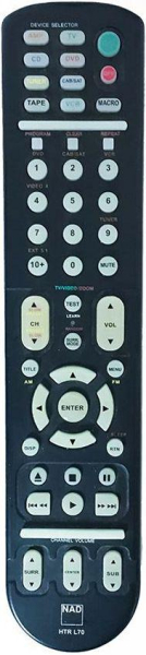 Replacement remote control for Nad L70