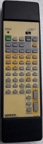 Replacement remote control for Onkyo TX-DS555