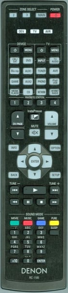 Replacement remote control for Denon AVR-X4000