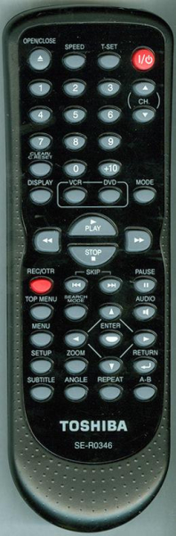Replacement remote for Toshiba 79104138, SER0323, SDV296, SDV398KC