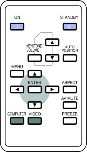 Replacement remote control for Mitsubishi XD210U