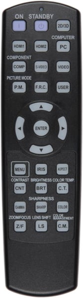 Replacement remote control for Mitsubishi HC9000DW
