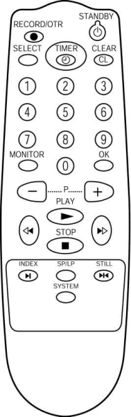 Replacement remote control for Interdiscount 72247