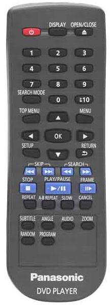 Replacement remote control for Panasonic DVD-RV32E