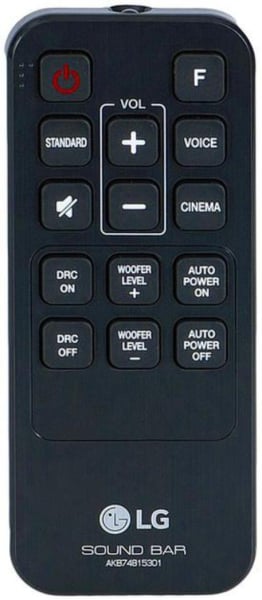Replacement remote control for LG LAS400