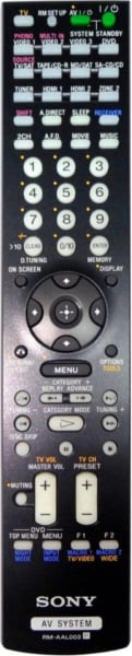Replacement remote control for Sony STR-DA5200ES