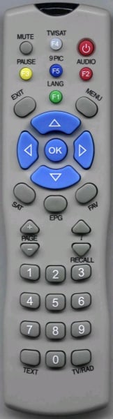 Replacement remote control for Zem ZM7258