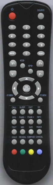 Replacement remote control for Nordmende N1403CD