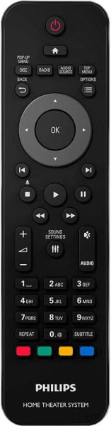 Replacement remote control for Philips HTS428212