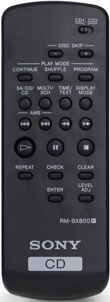 Replacement remote control for Sony SCD-CE595
