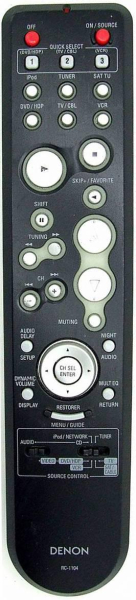 Replacement remote for Denon 3991109004, AVR488, RC1079, DHT488XP