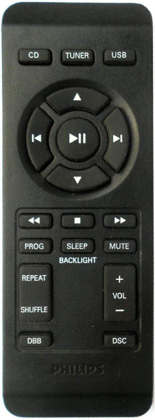Replacement remote control for Philips AZ783