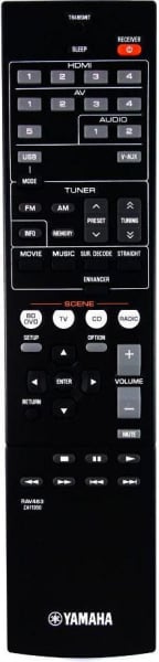 Replacement remote for Yamaha YHT497, RXV373, RAV463, ZA113500