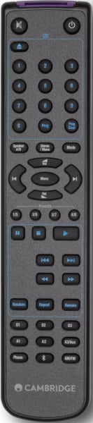 Replacement remote control for Cambridge Audio AXR85