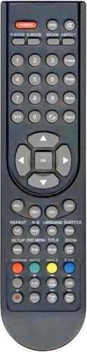 Replacement remote control for Flint KTVD-18