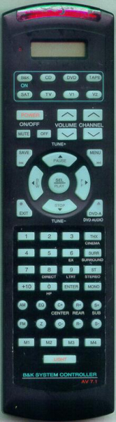 Replacement remote control for B&K REFERENCE20