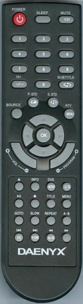 Replacement remote for Daenyx DN191D