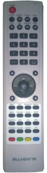 Replacement remote control for Bravo T1297