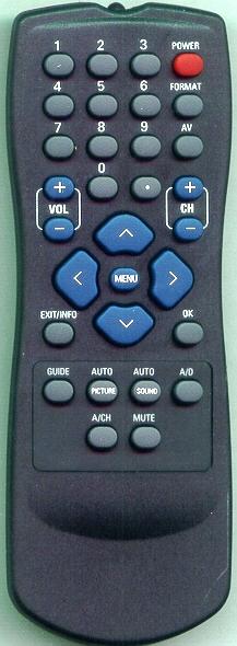 Replacement remote for Philips 60PP9100D37, 27MT5005D, 32MT6015D