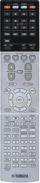 Controlo remoto de substituição para Yamaha RAV508 ZF72510 RX-A1030 RXA1030