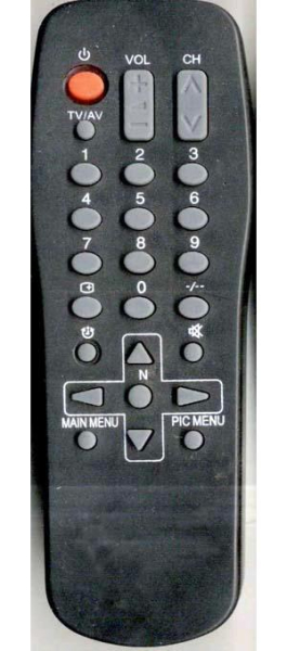 Controlo remoto de substituição para Panasonic TC22LT1, N2QAFC000006, TC15LT1