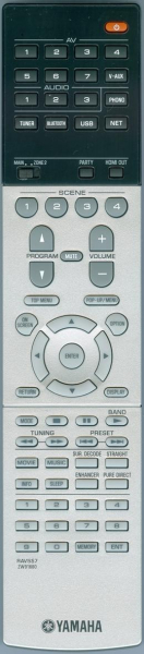 Controlo remoto de substituição para Yamaha RAV542 ZP60170 RX-A1050 RX-A1060