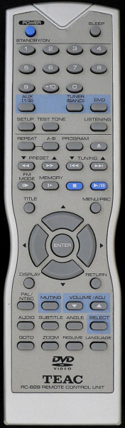 Replacement remote control for Teac/teak RC-829A