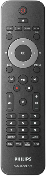 Replacement remote control for Philips DVD-R3600-97