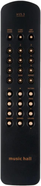 Controlo remoto de substituição para Music Hall C-DAC15.3