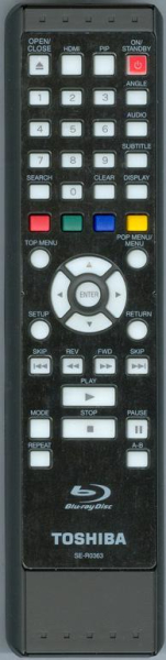 Controlo remoto de substituição para Toshiba BDX2000 BDX2150KC