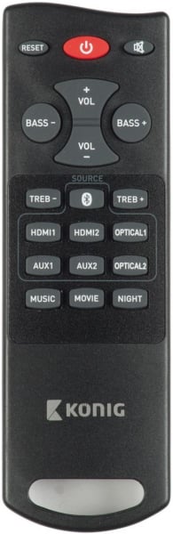 Replacement remote control for Konig HAV-SB400