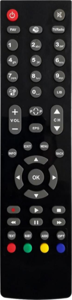 Controlo remoto de substituição para Cahors TVS7900HD