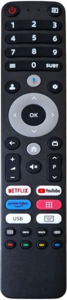 Replacement remote control for Peaq PTV55GQU5024C