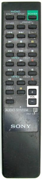 Replacement remote control for Sony TA-F545R