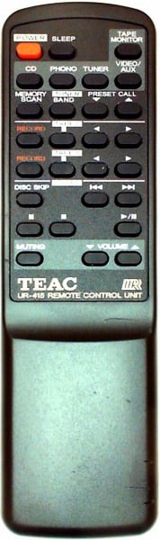 Replacement remote control for Teac/teak UR-415