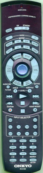 Replacement remote control for Onkyo TX-SR600E