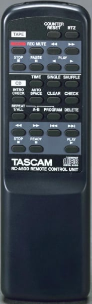 Replacement remote control for Tascam CDA-500