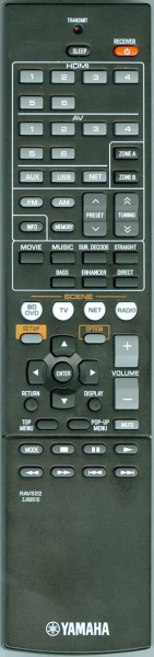 Replacement remote control for Yamaha ZJ66510