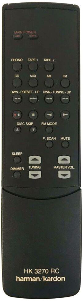 Replacement remote control for Harman Kardon HK3470