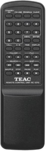 Replacement remote control for Teac/teak CD-H750