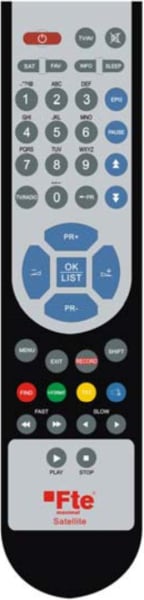 Replacement remote control for FTE Maximal MAX S400HD