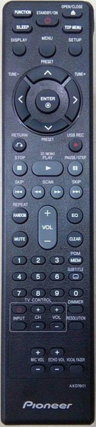 Replacement remote control for Pioneer XV-DV202