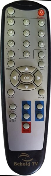 Replacement remote control for Behold TV509FM