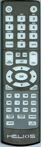 Replacement remote for Helios X5000, X3000