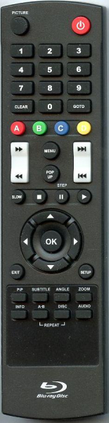Replacement remote for Rca BRC3108, BRC3109