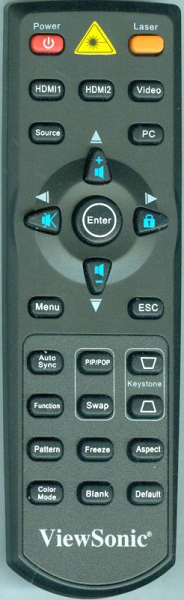 Replacement remote for Viewsonic PRO8450W PJD6241 PRO8300