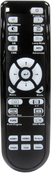 Replacement remote for Optoma HD91+ HD91 HD8300 W316